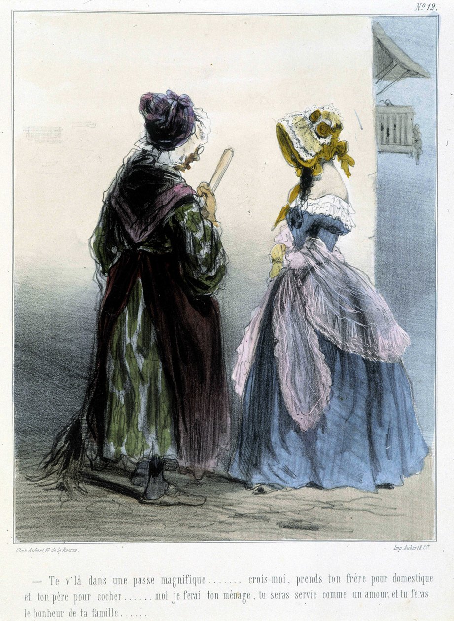 Karykatura - w „Madelinach” Chama, v.1870-1880 autorstwa Amédée de Noé