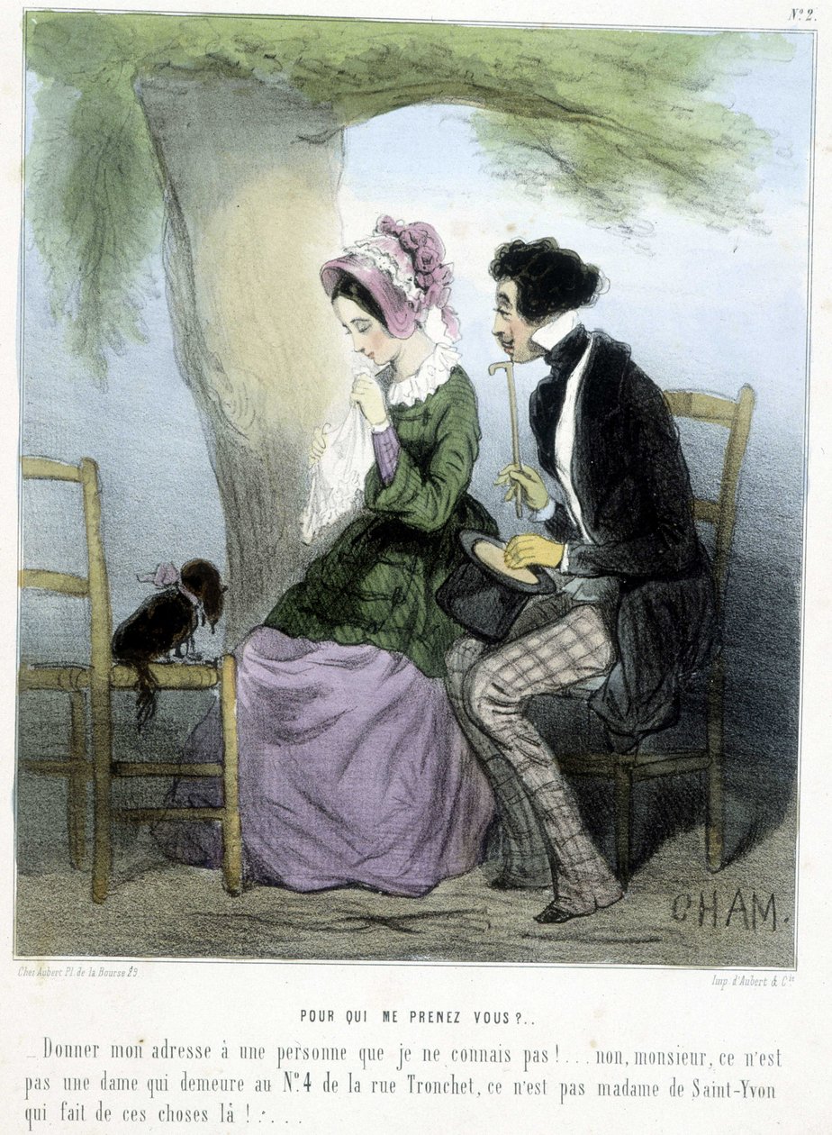 Myślisz, że kim jestem? - w „Madeleines” Chama, v.1870-1880 autorstwa Amédée de Noé