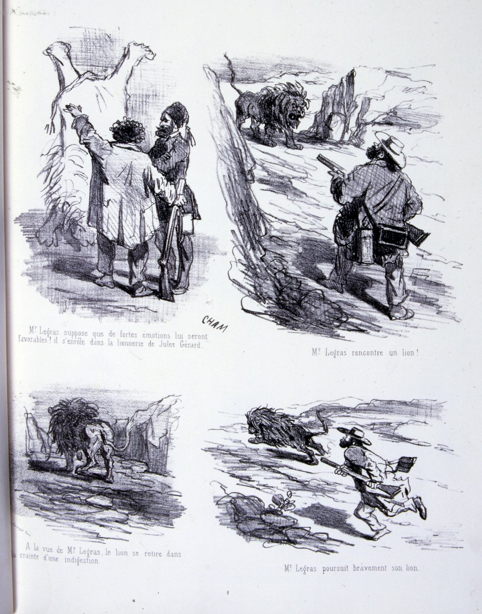ilustracja do Sztuki tuczu i odchudzania autorstwa Amédée de Noé
