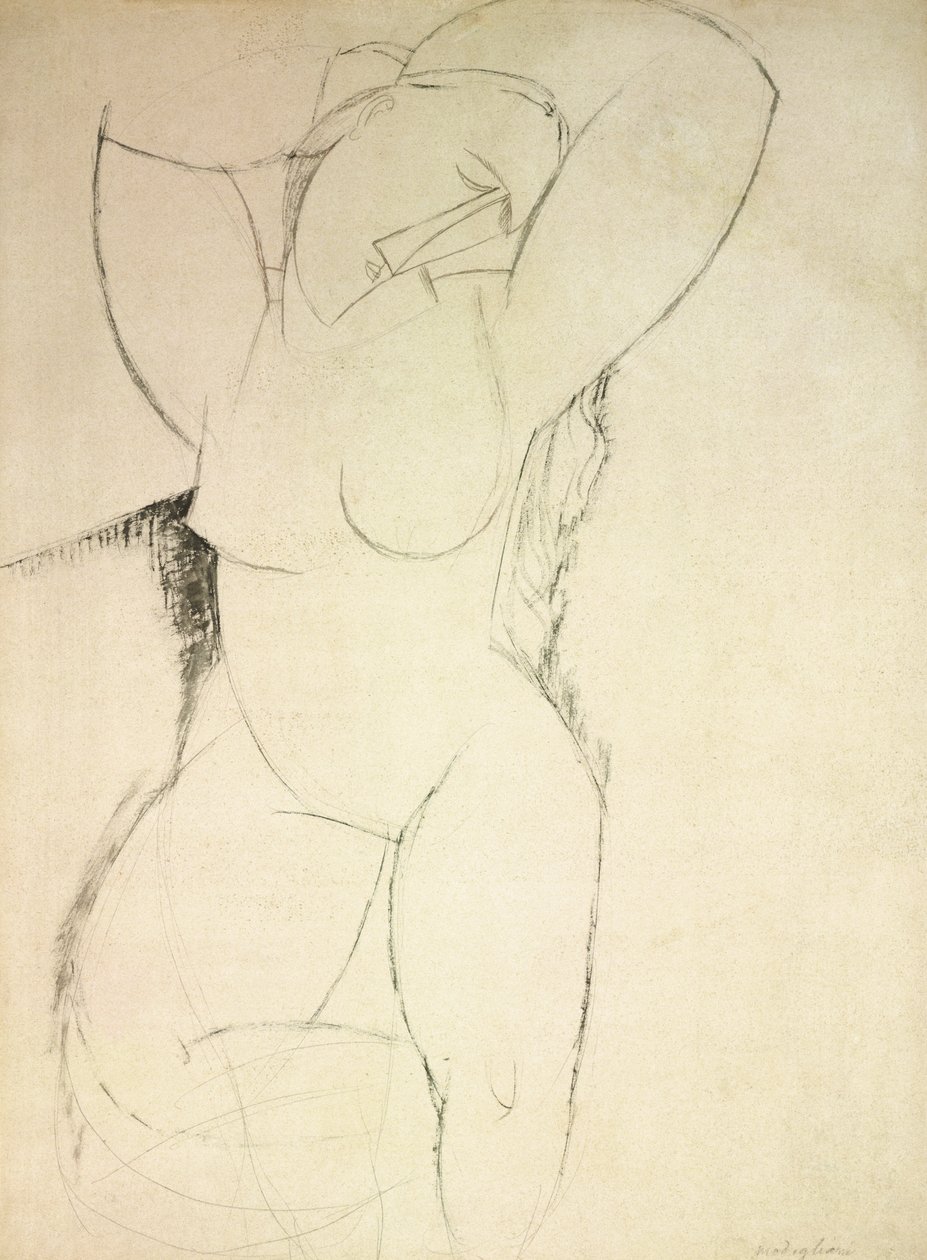 Kariatyda, ok. 1913-14 autorstwa Amedeo Modigliani