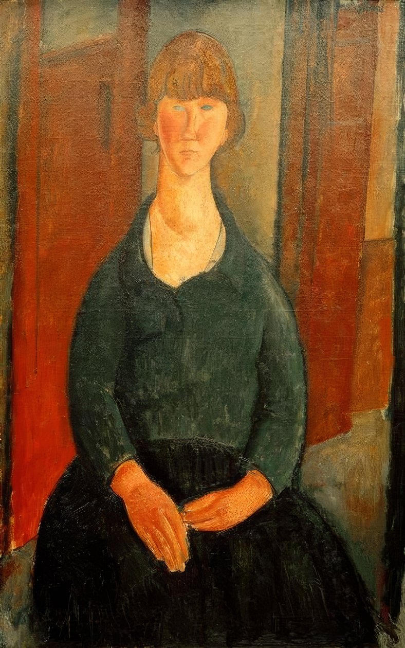 Kwiatowa dziewczyna autorstwa Amedeo Modigliani