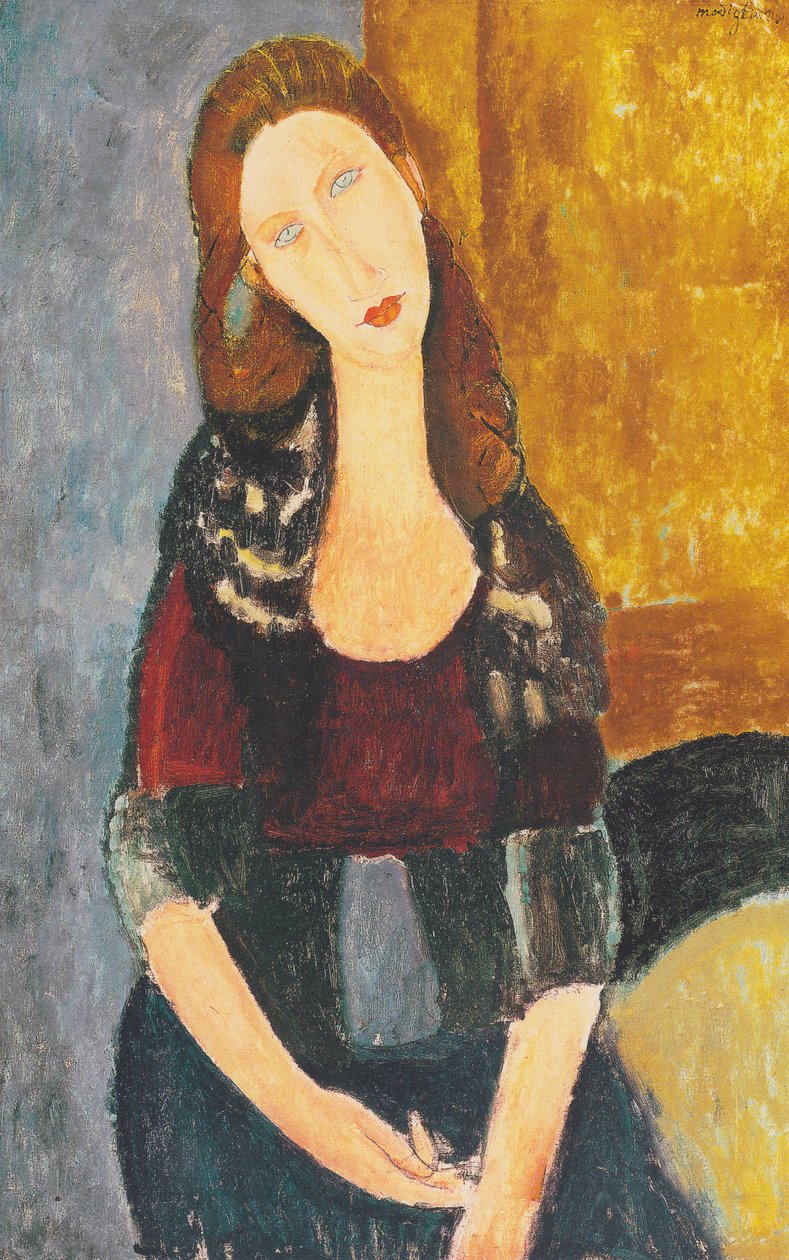 Jeanne Hebuterne, siedząca autorstwa Amedeo Modigliani
