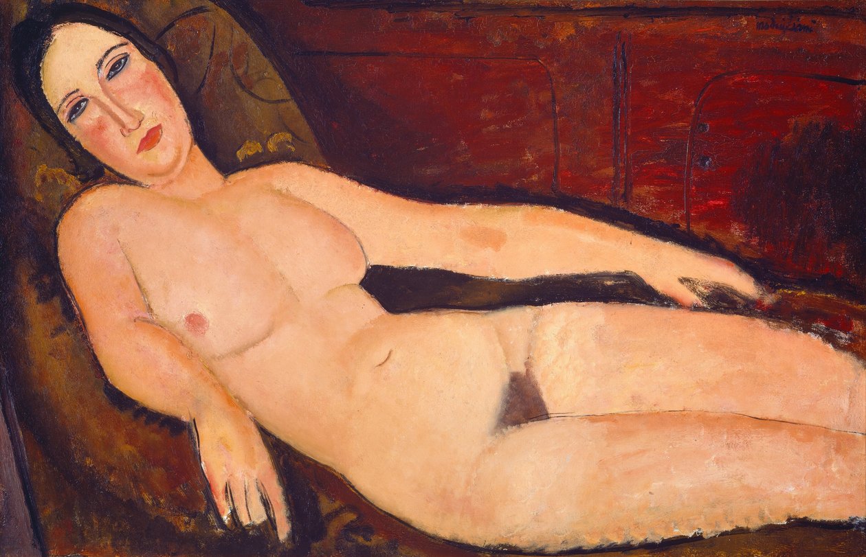 Nago na sofie autorstwa Amedeo Modigliani