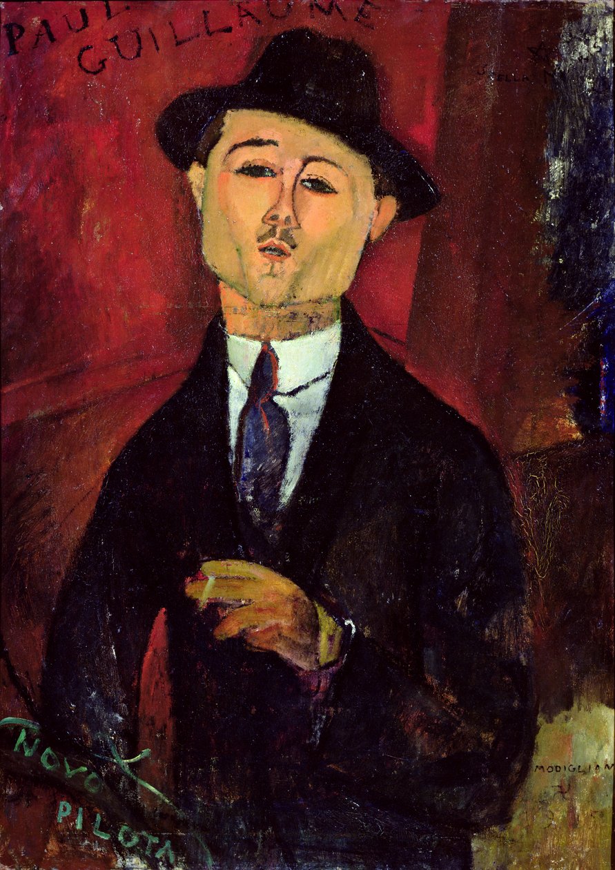 Paul Guillaume (1893-1934) New Pilota, 1915 (olej na tekturze) autorstwa Amedeo Modigliani