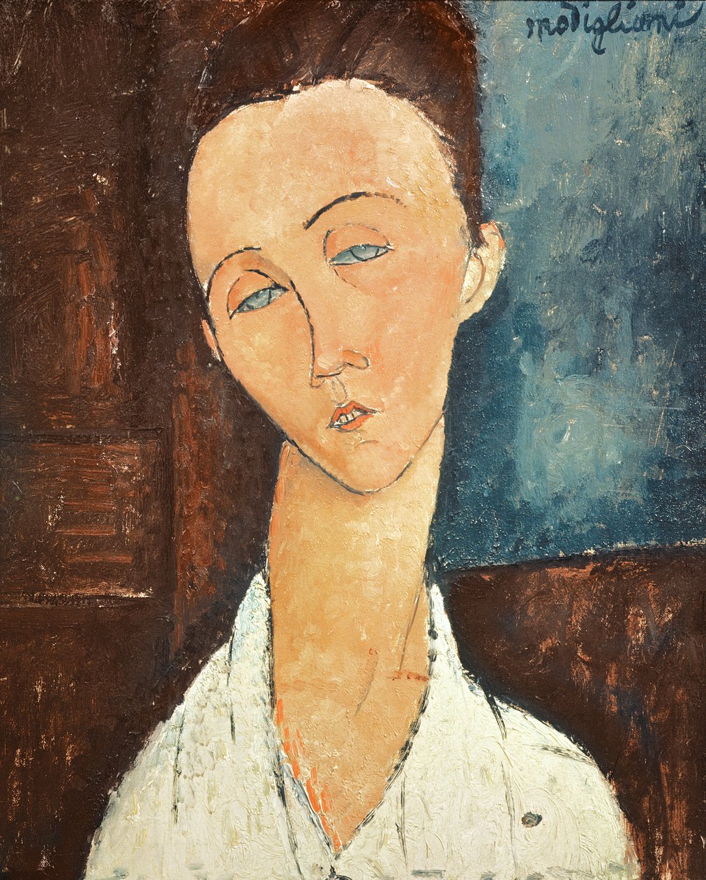 Portret Luni Czechowskiej, 1918 autorstwa Amedeo Modigliani