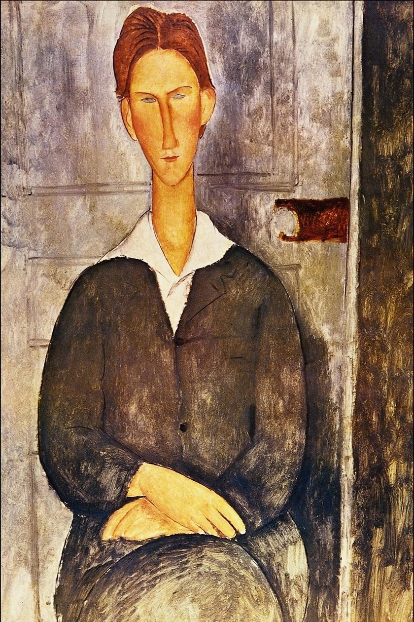 Portret młodego mężczyzny autorstwa Amedeo Modigliani
