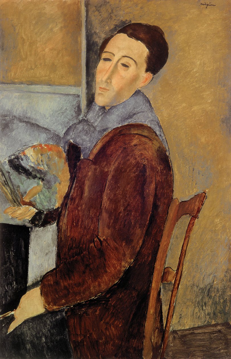 Autoportret, 1919 autorstwa Amedeo Modigliani