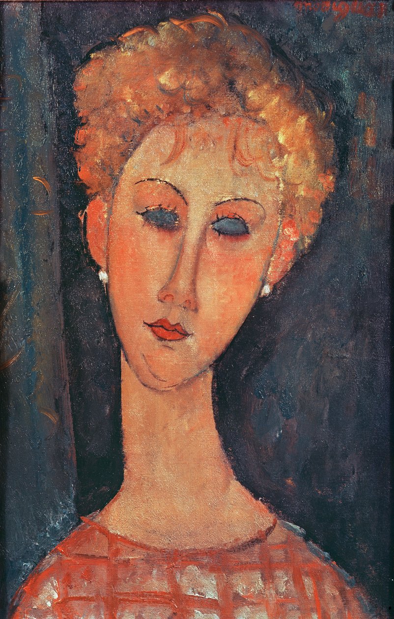 Młoda dziewczyna z kolczykami autorstwa Amedeo Modigliani