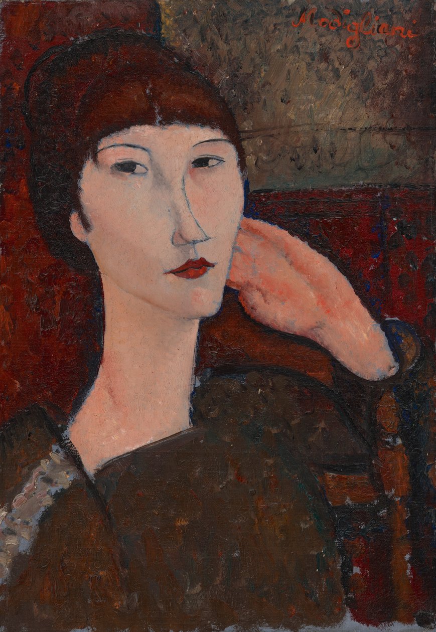 Adrienne (kobieta z grzywką) autorstwa Amedeo Modigliani