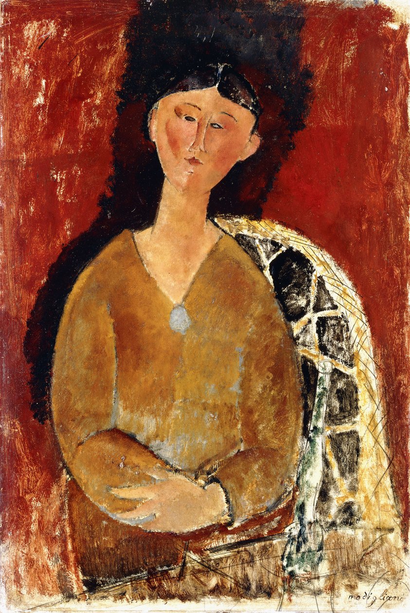 Siedząca Beatrice Hastings, 1915 autorstwa Amedeo Modigliani