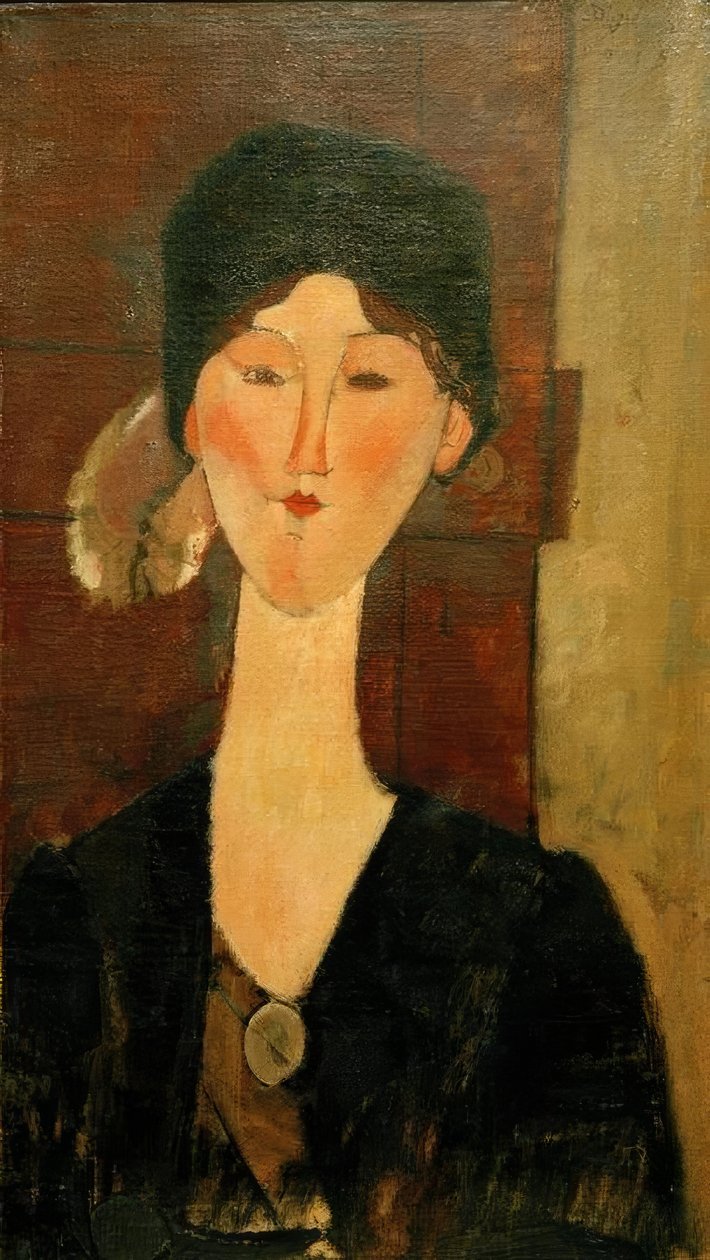 Beatrice Hastings przed drzwiami autorstwa Amedeo Modigliani