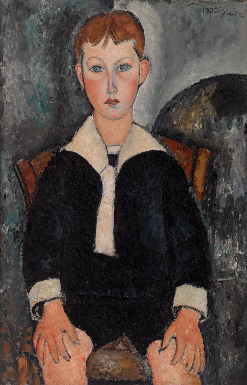 Chłopiec w marynarskim kostiumie autorstwa Amedeo Modigliani
