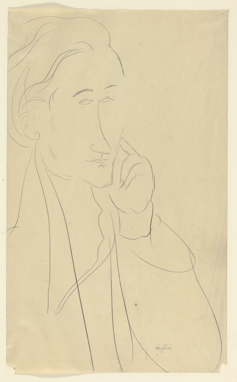 Bust of Zborowski autorstwa Amedeo Modigliani