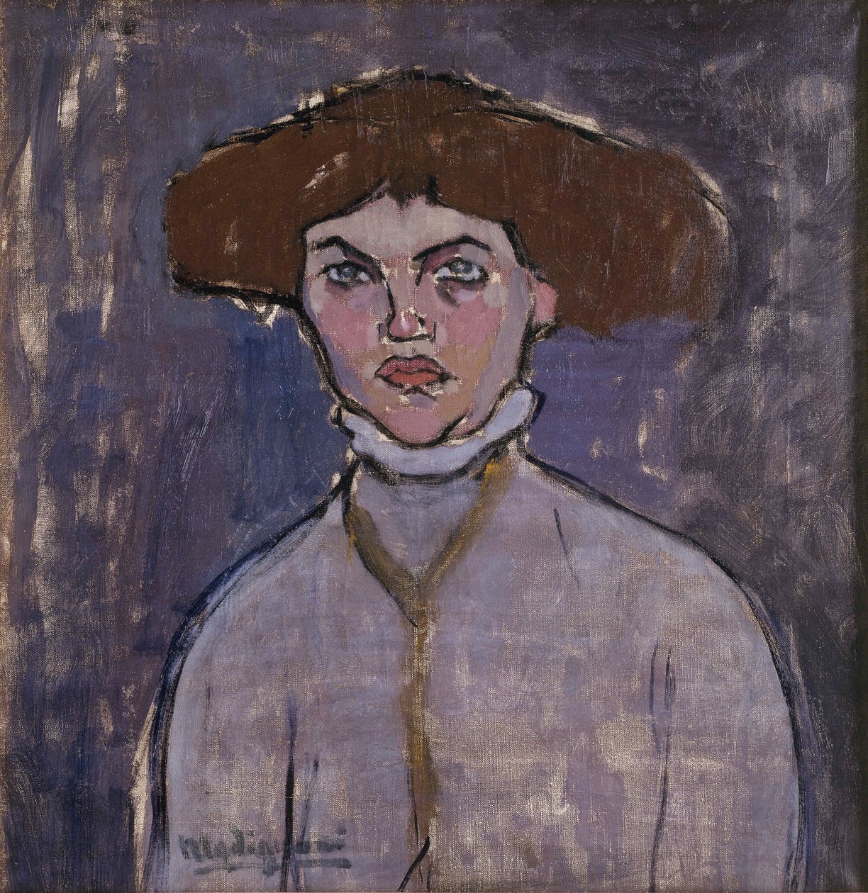 Popiersie młodej kobiety, 1908. autorstwa Amedeo Modigliani