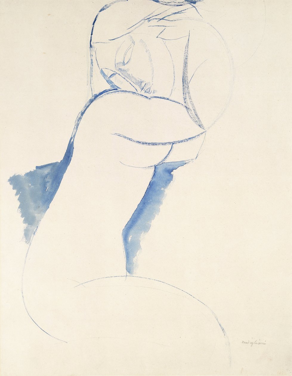 Kariatyd, ok. 1913 autorstwa Amedeo Modigliani