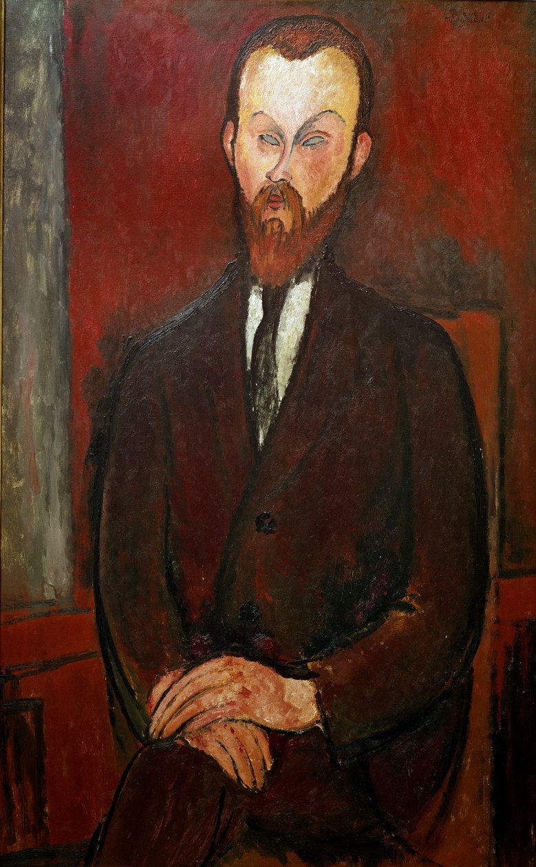 Hrabia Wielhorski. Obraz Amedeo Modigliani autorstwa Amedeo Modigliani