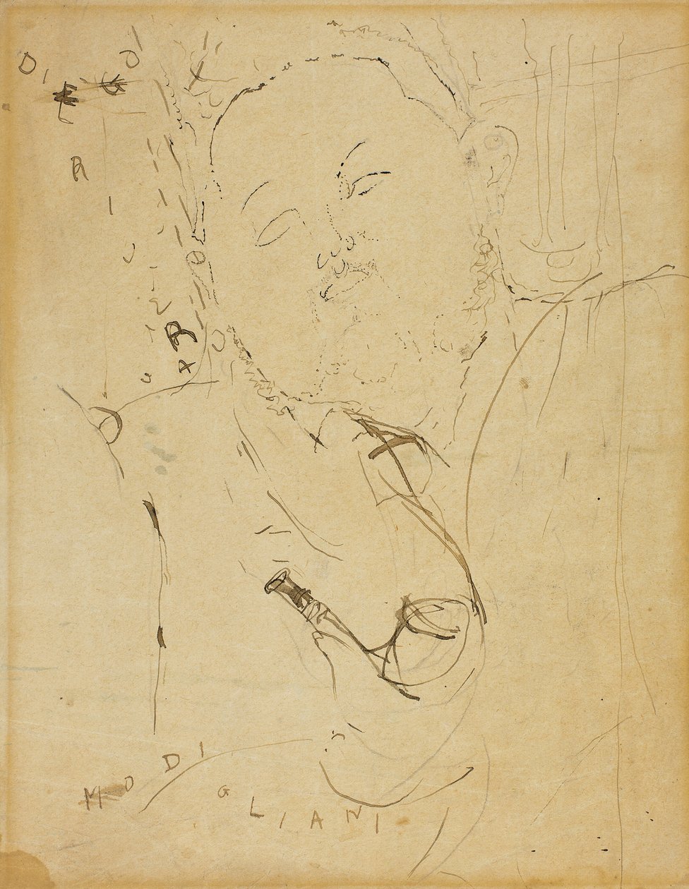 Diego Rivera, 1915. autorstwa Amedeo Modigliani