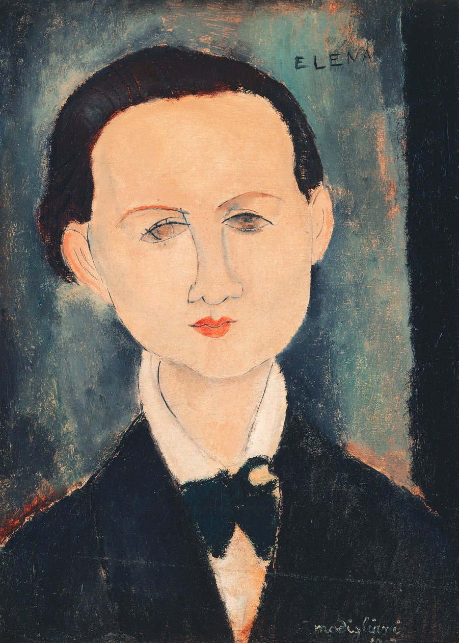 Elena Povolozky, 1917 autorstwa Amedeo Modigliani