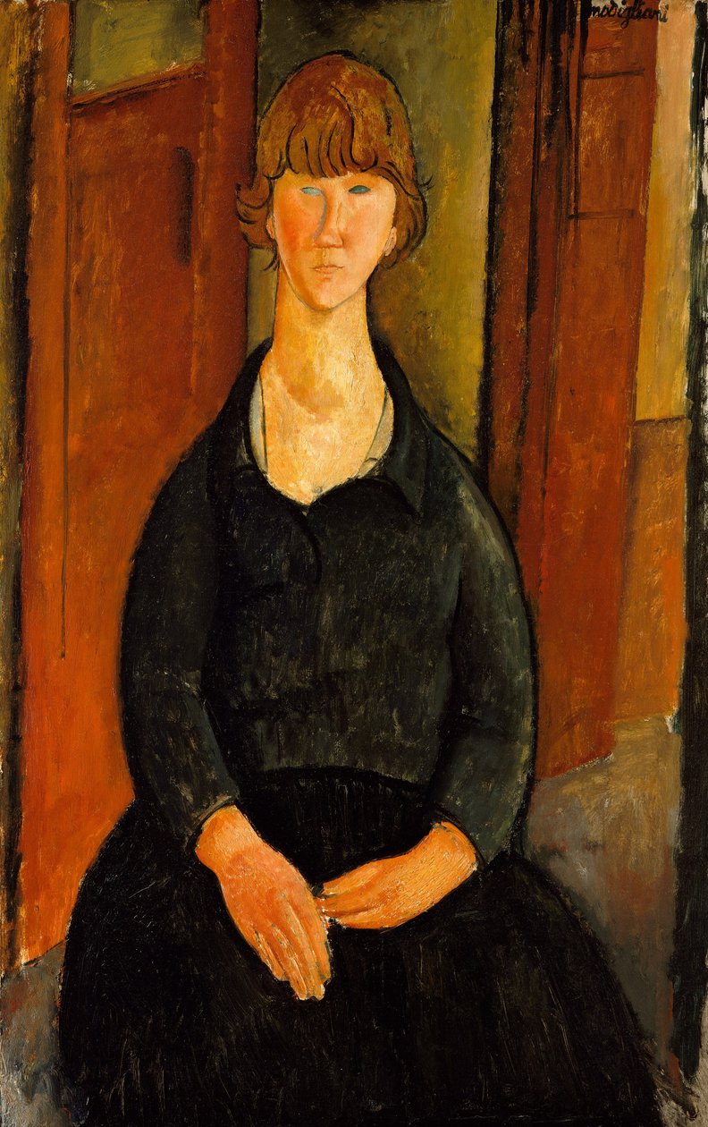Sprzedawca kwiatów, 1919 autorstwa Amedeo Modigliani