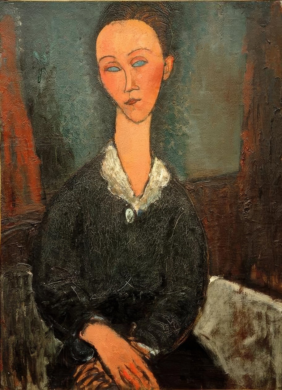 Kobieta w białym kołnierzyku (Lunia Czechowska) autorstwa Amedeo Modigliani