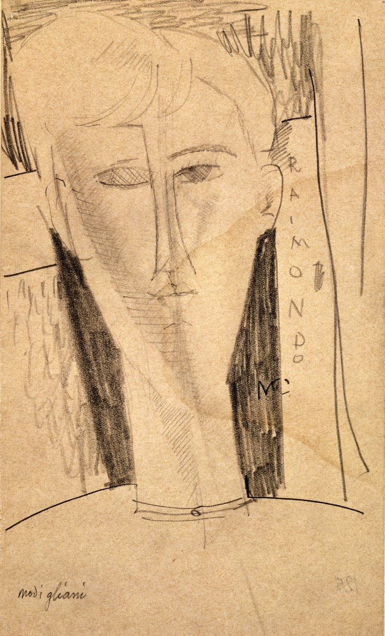 Głowa - Raimondo autorstwa Amedeo Modigliani