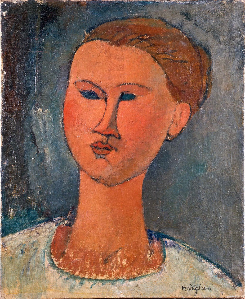 Głowa młodej kobiety autorstwa Amedeo Modigliani