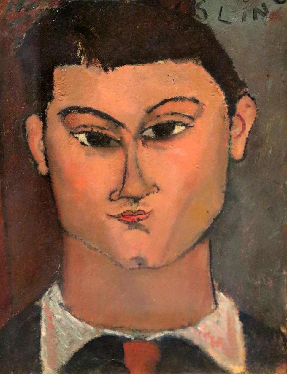 Język włoski: Portret malarza Moisè Kislinga autorstwa Amedeo Modigliani