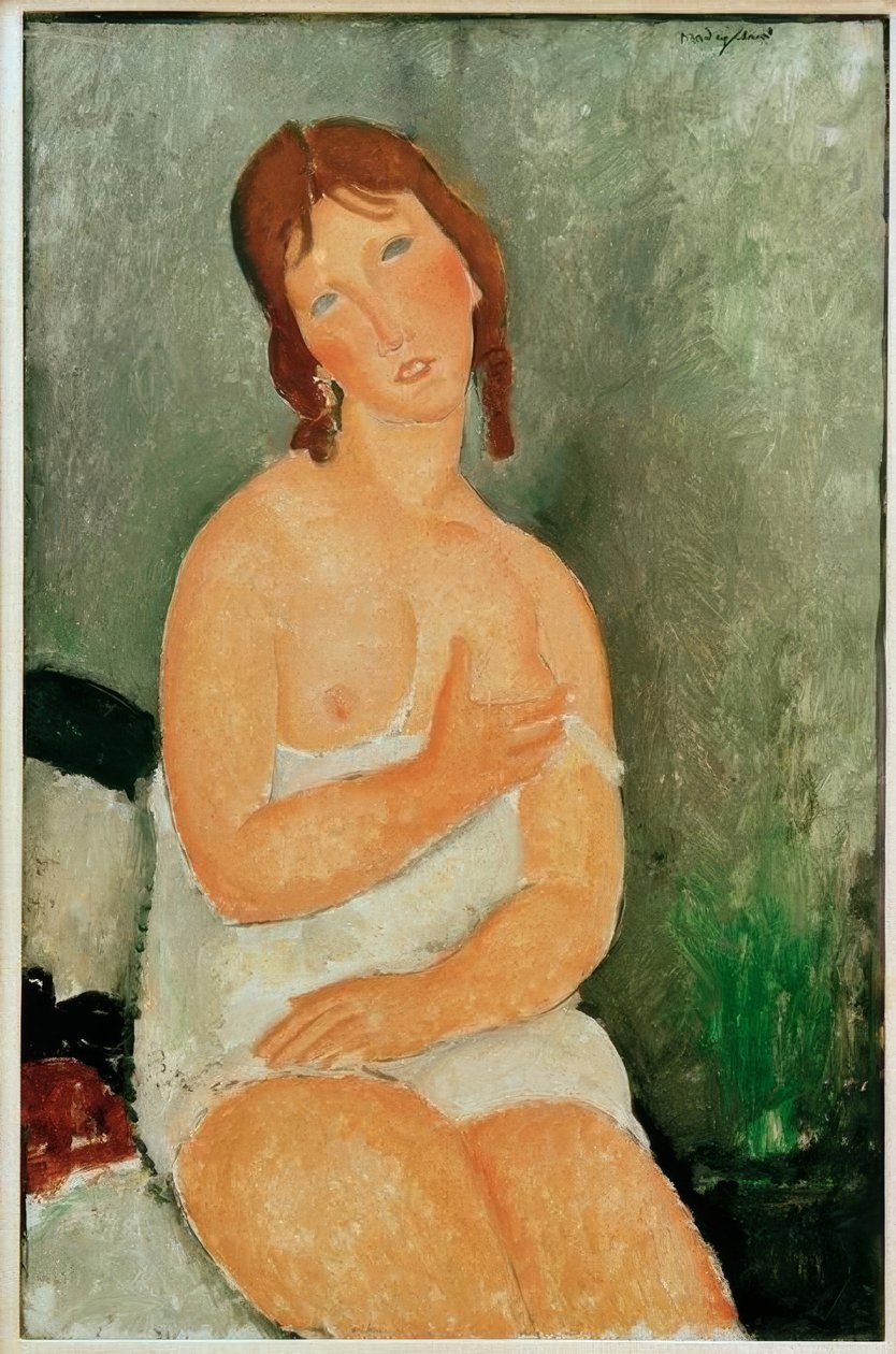 Młoda kobieta siedzi autorstwa Amedeo Modigliani