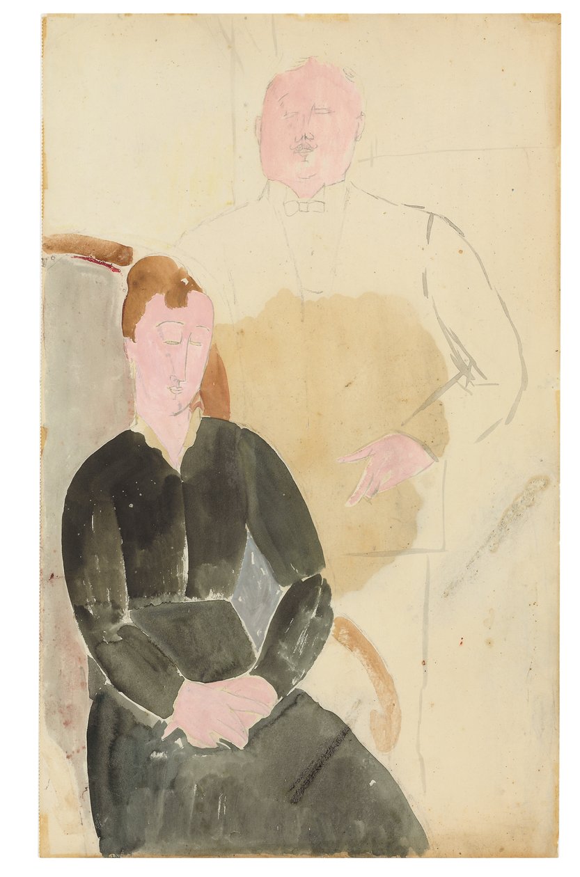 Gospodarstwo domowe, 1915 autorstwa Amedeo Modigliani