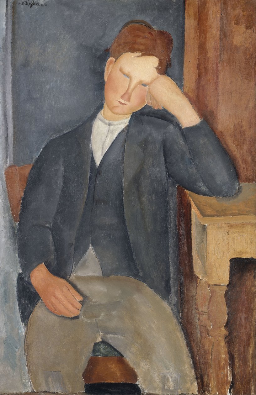 Młody uczeń autorstwa Amedeo Modigliani