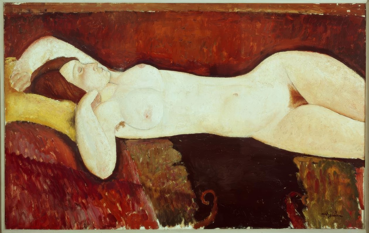 Akt w pozycji leżącej - Le Grand Nu autorstwa Amedeo Modigliani