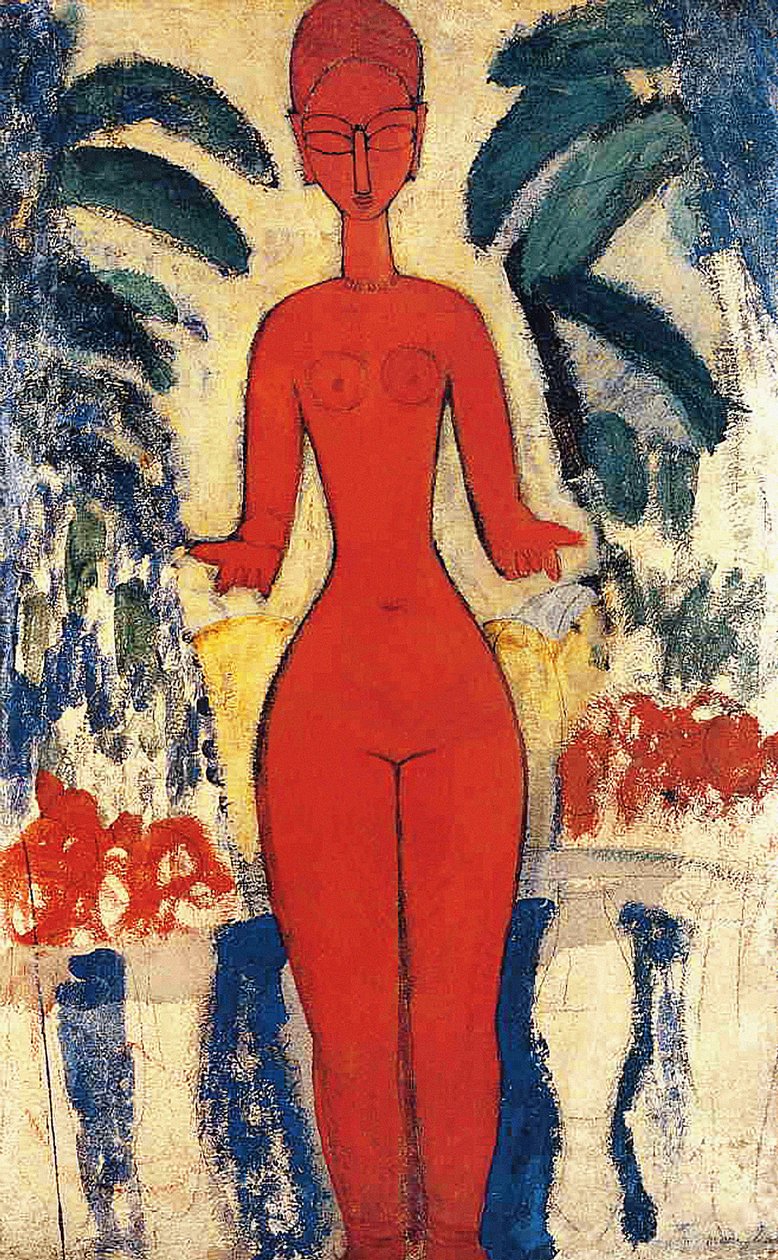 Stojący nago autorstwa Amedeo Modigliani