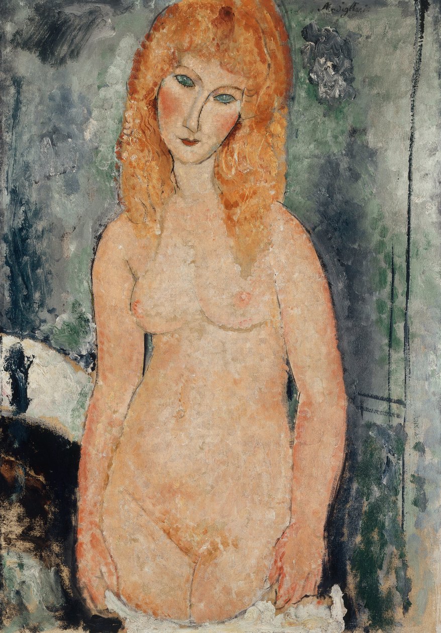 Stojący nago, ok. 1917-18 autorstwa Amedeo Modigliani