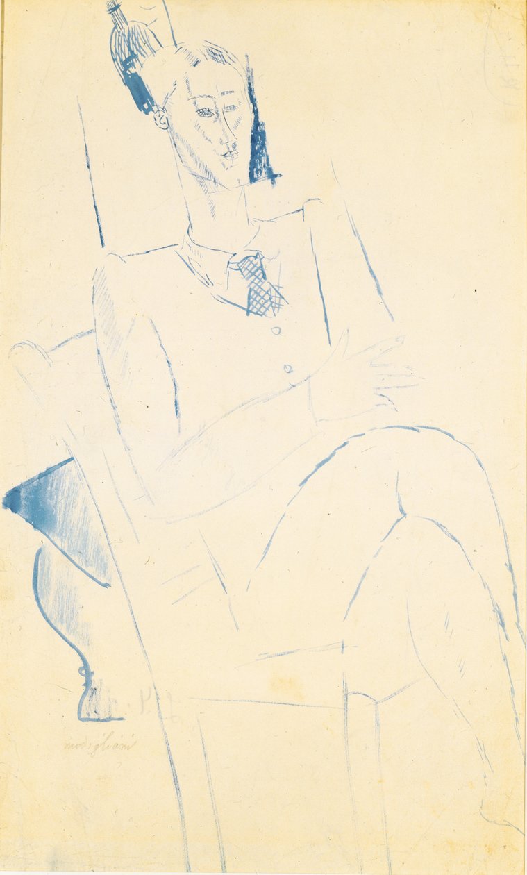 Portret Jeana Cocteau, ok. 1930 r. 1916 autorstwa Amedeo Modigliani