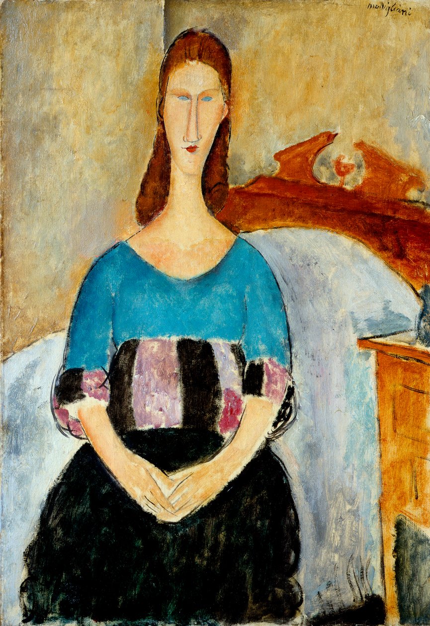 Portret Jeanne Hébuterne, 1918 autorstwa Amedeo Modigliani