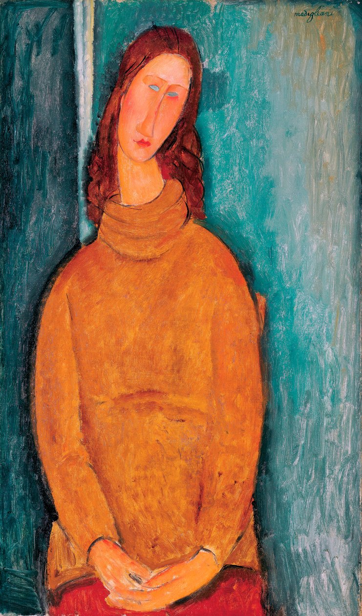 Portret Jeanne Hébuterne, 1919 autorstwa Amedeo Modigliani