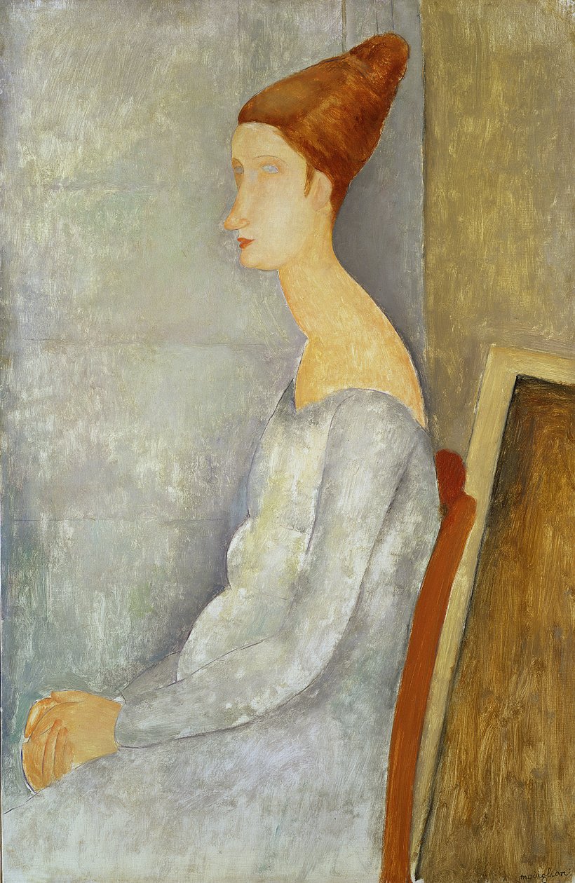Portret Jeanne Hebuterne, 1918 autorstwa Amedeo Modigliani