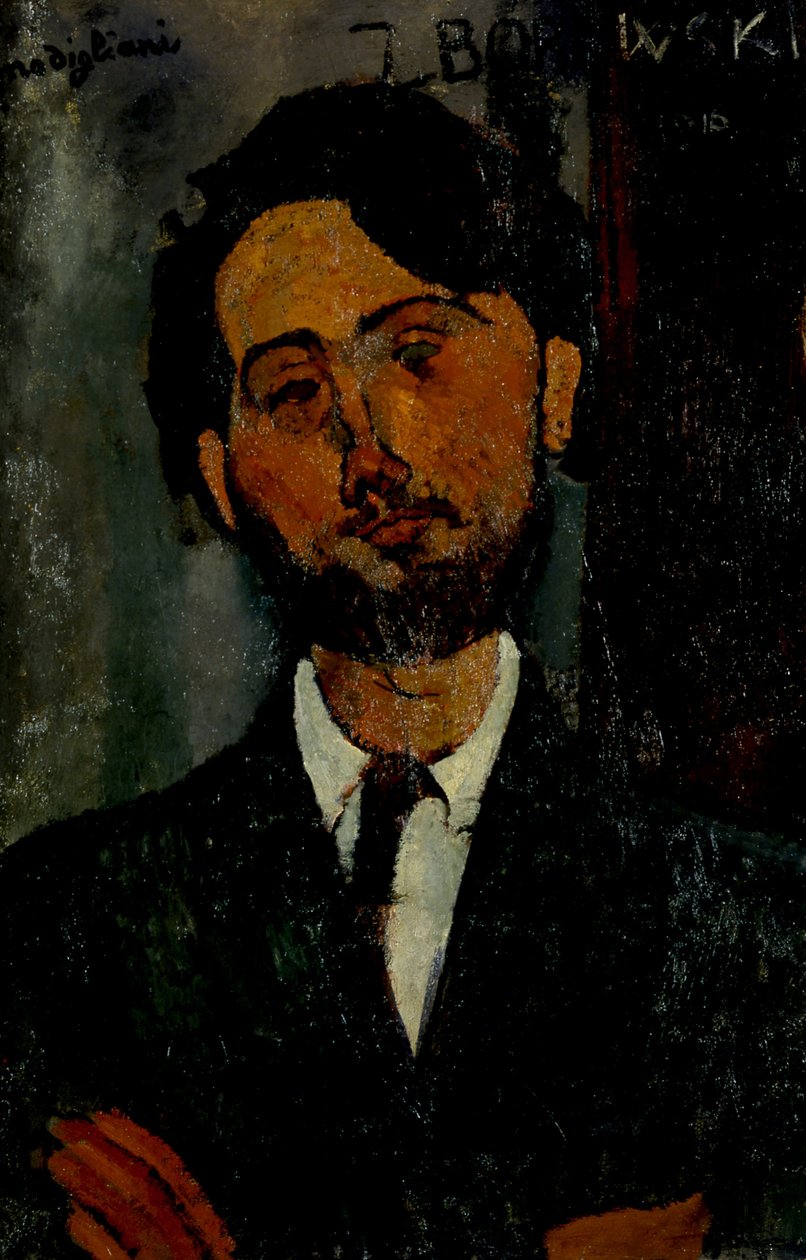 Portret Léopolda Zborowskiego, 1916 autorstwa Amedeo Modigliani