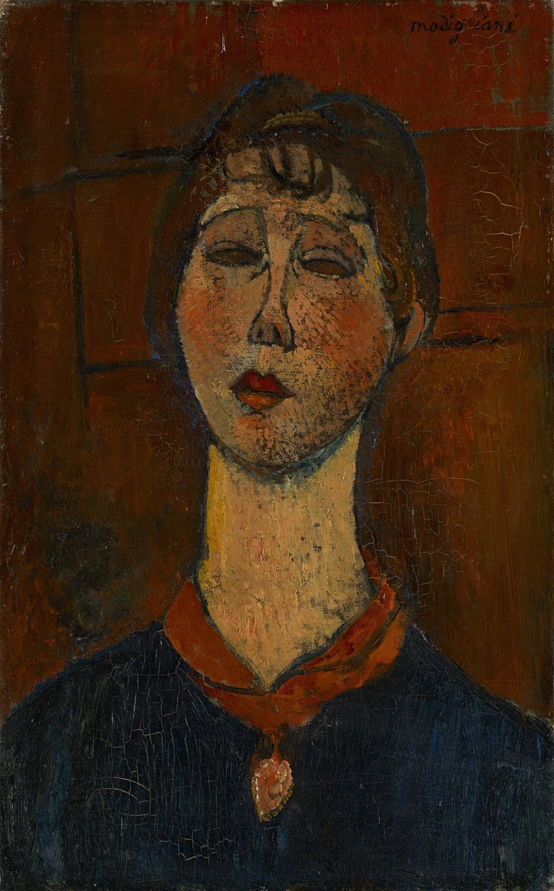 Portret Madame Dorival, ok. 1916 r. autorstwa Amedeo Modigliani