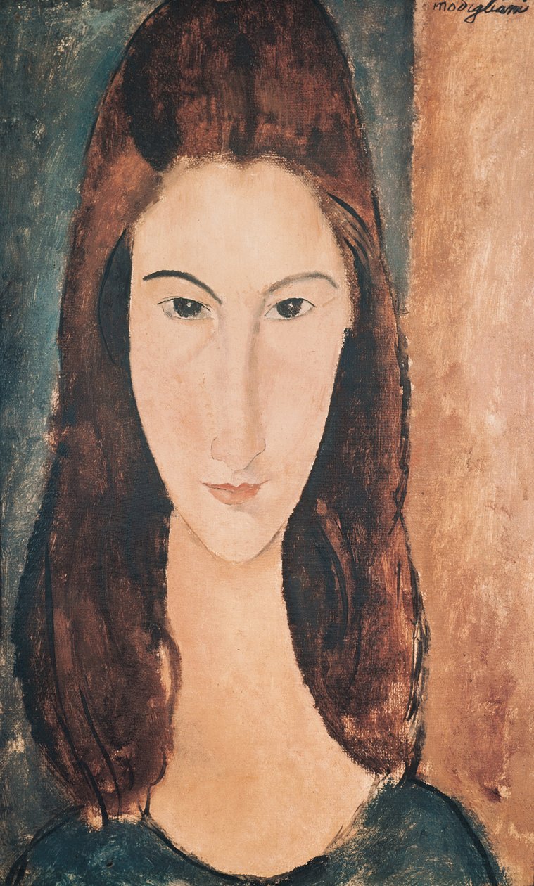 Portret młodej dziewczyny (olej na płótnie) autorstwa Amedeo Modigliani