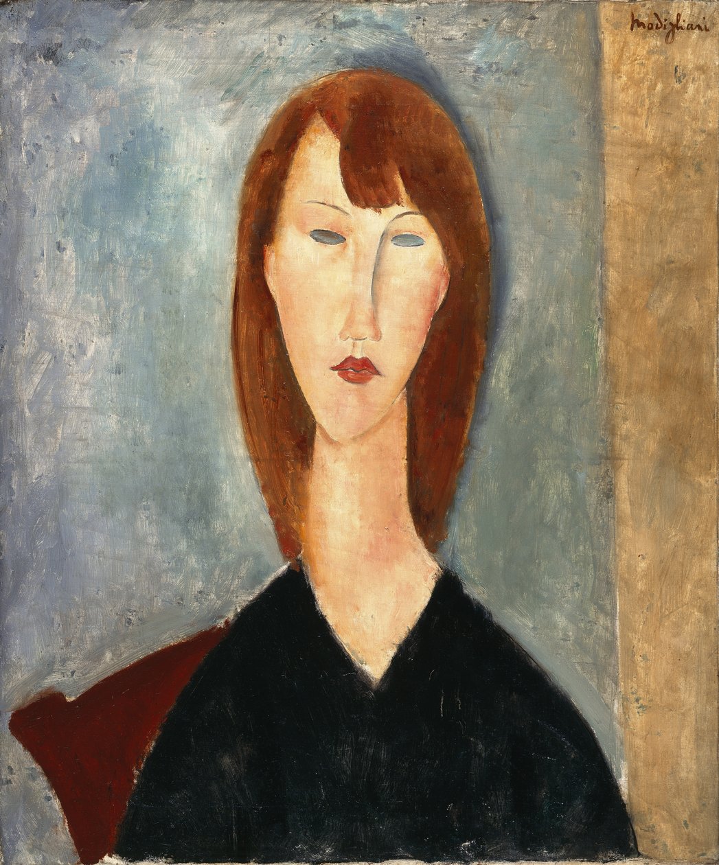 Portret nieznanego modela (olej na płótnie) autorstwa Amedeo Modigliani