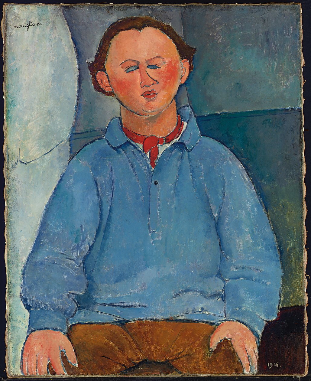 Portret rzeźbiarza Oscara Miestchaninoffa, 1916 autorstwa Amedeo Modigliani