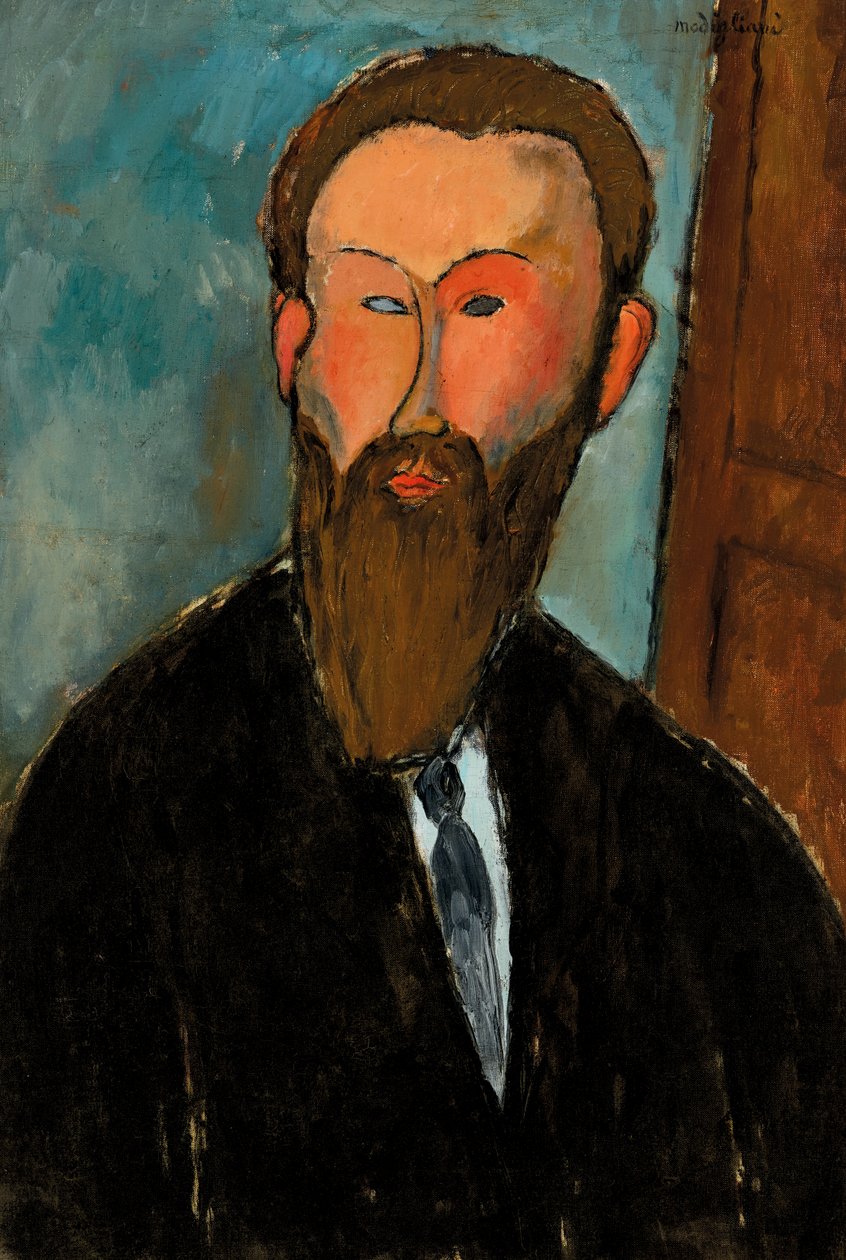 Portret fotografa Dilewskiego, 1916 autorstwa Amedeo Modigliani
