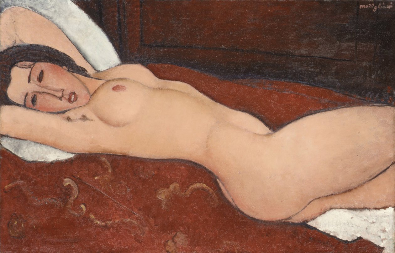 Akt leżący, 1917 autorstwa Amedeo Modigliani