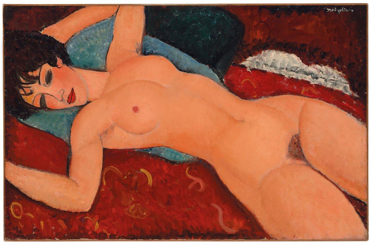 Leżąc nago, 1917-18 autorstwa Amedeo Modigliani
