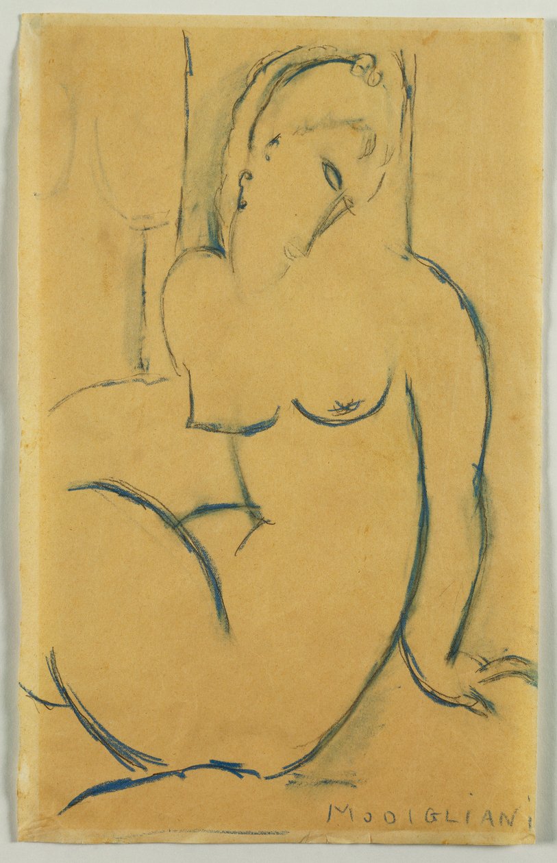 Siedząca kobieta, 1914 autorstwa Amedeo Modigliani