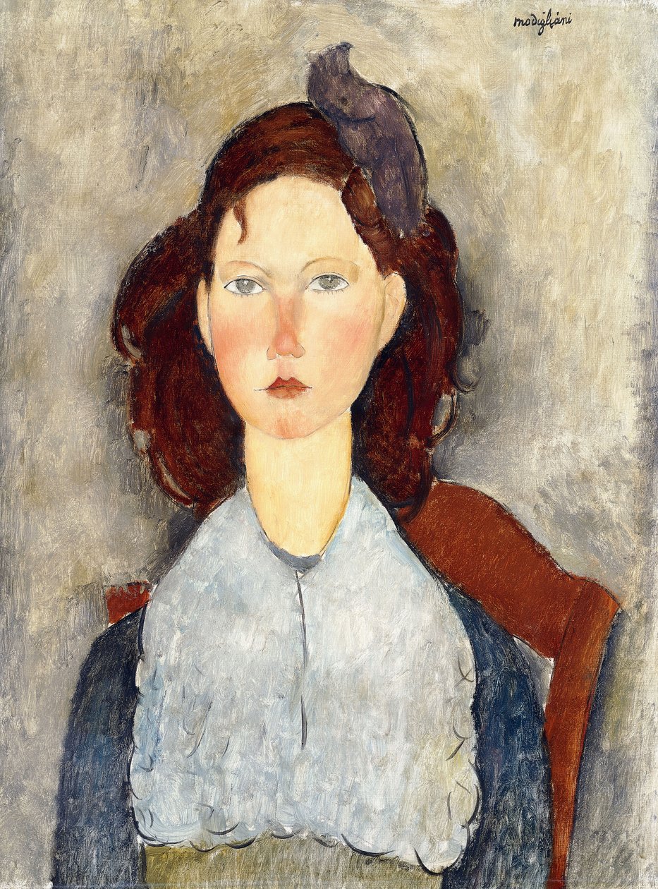 Siedząca dziewczyna, 1918 autorstwa Amedeo Modigliani