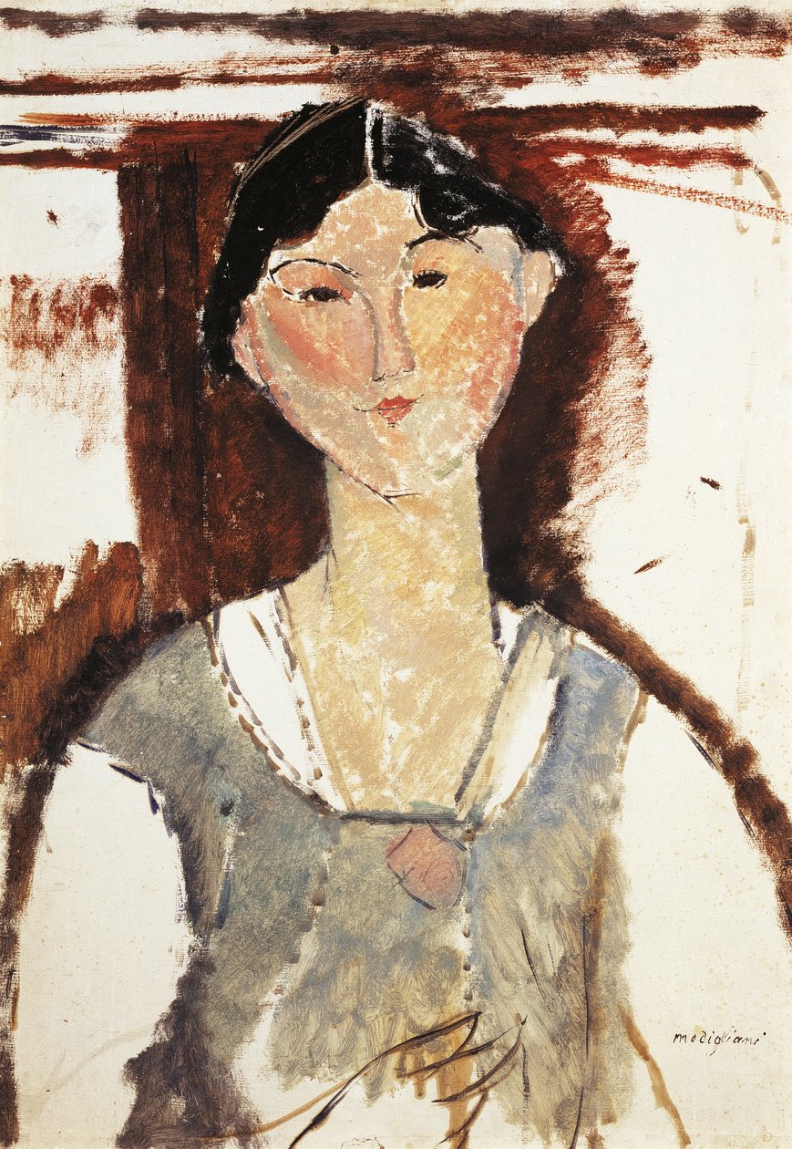 Studium do portretu Beatrice Hastings Amedeo Modigliani (1884-1920), olej na tekturze, 69x49 cm autorstwa Amedeo Modigliani