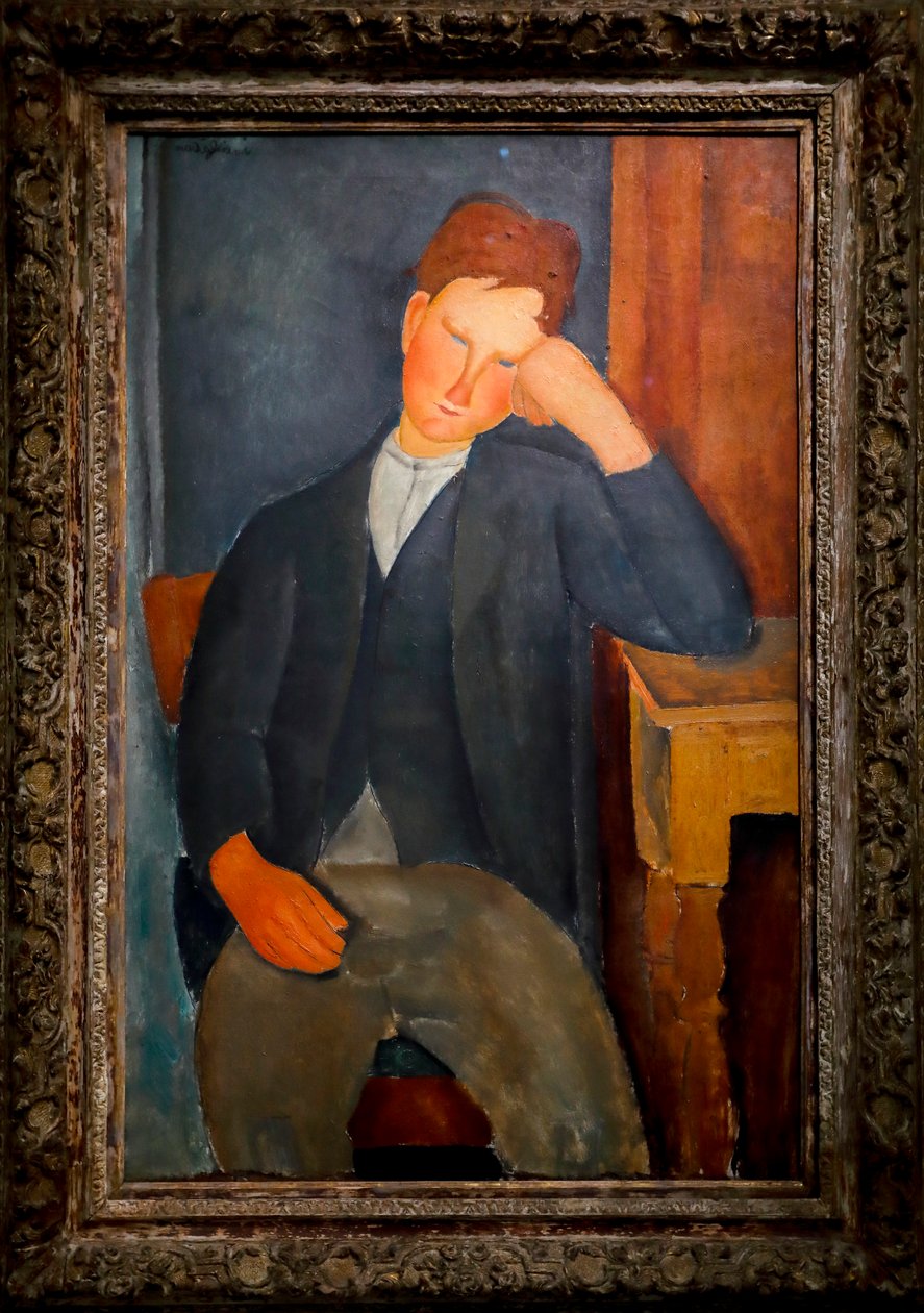 Młody uczeń, ok. 1918-19 (olej na płótnie) autorstwa Amedeo Modigliani