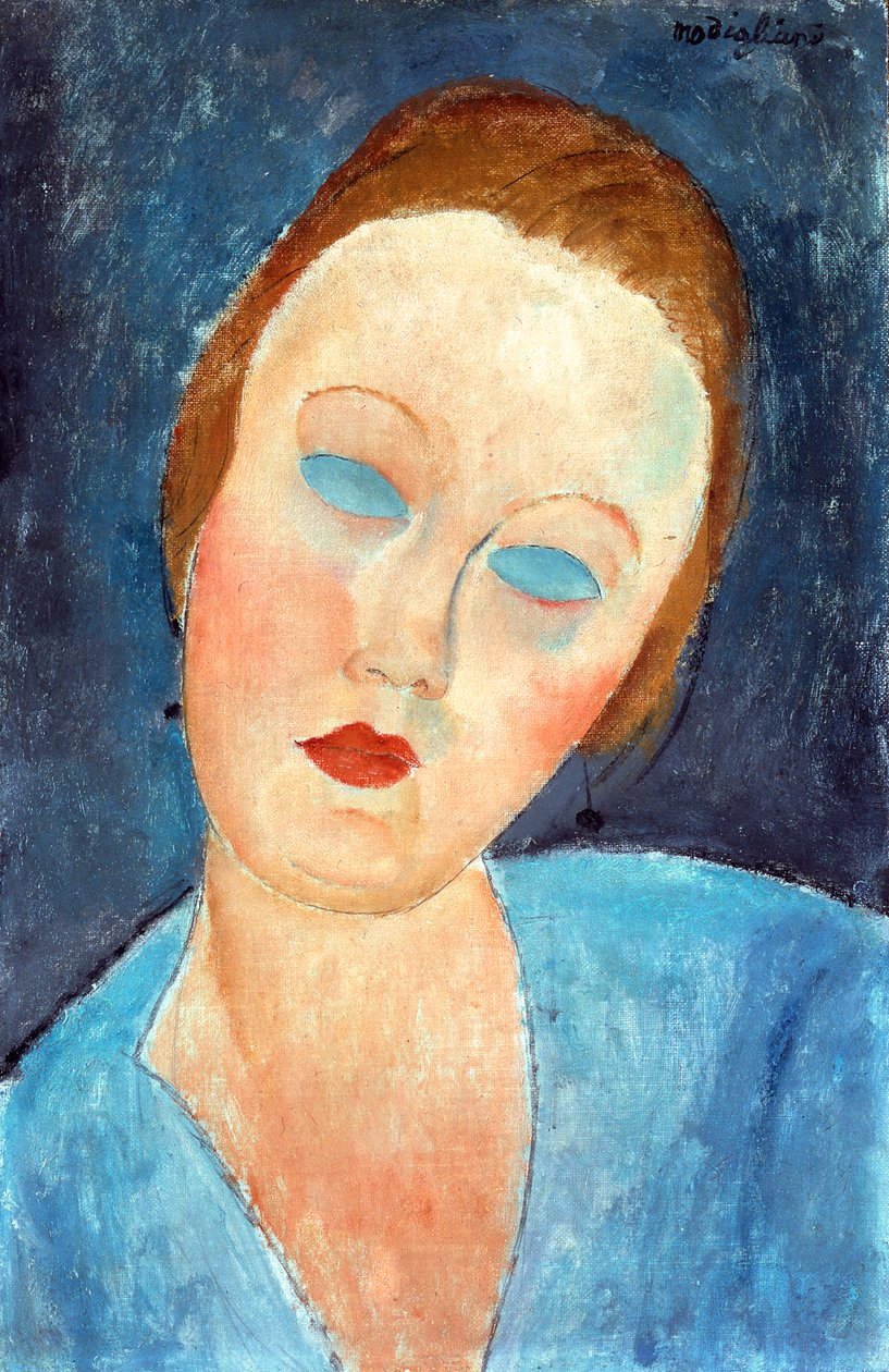 Żona malarza Survage, 1918 autorstwa Amedeo Modigliani